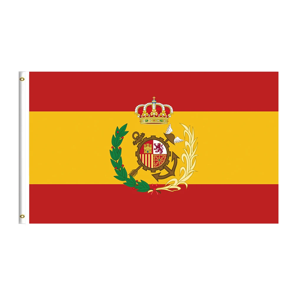 Emblem of Spanish Customs Surveillance 3x5FT 90x150cm 100D Polyester With Two Brass Grommets Outdoor or Indoor Banner