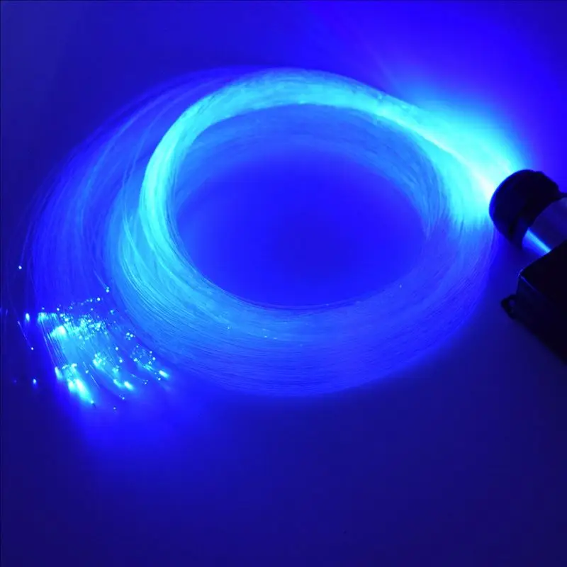 50PCS X 1mm diameter X 2meter long end glow plastic PMMA fiber optical cable for all kind led light engine driver free shipping