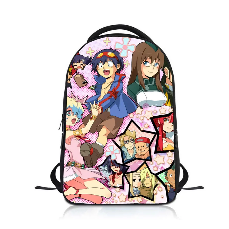 Anime Tengen Toppa Studenten Rucksack Schule Tasche Kinder Cartoon Rucksack Jungen Mädchen Rucksack Kinder Bookbag Satchel