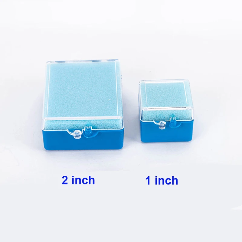 100pcs Denture Box Sponge Case Dental Box Appliance Container Storage Box for False Veneer Teeth Whitening