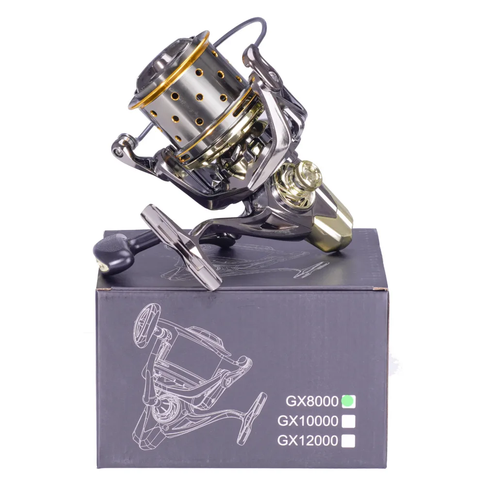 New Fishing Accessories Reel Full Metal Spinning Reels Max Drag 25kg 16+1BB Carretel Peche La Carpe En Mer Weights 600g Moulinet