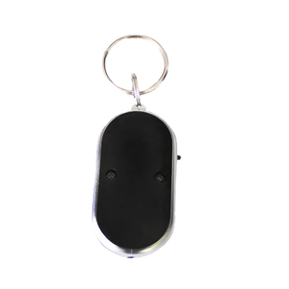 Kontrol Suara Hilang Key Finder Locator Gantungan Kunci dengan Senter LED Mini Portable Whistle Key Finder Di Saham 11