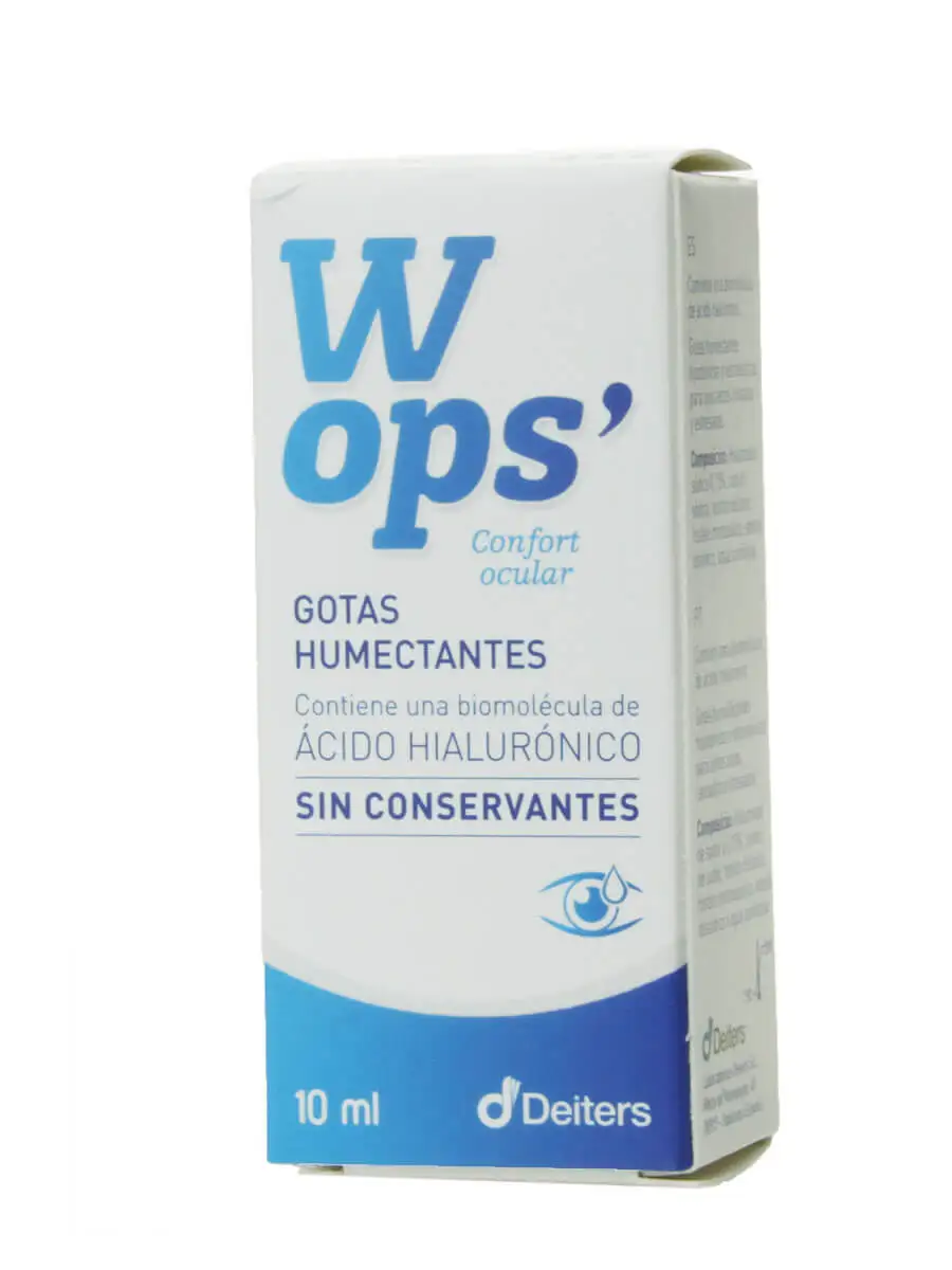 Wops comfort eye moisturizing drops without preservatives 10ml-for dry, tired or stressed eyes.