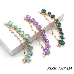 1pc/Lot 120MM Water Drop Rhinestone Glass Buckle for Women Shoes Bikini Connector Dress Decoration, Buckle DIY Accessories