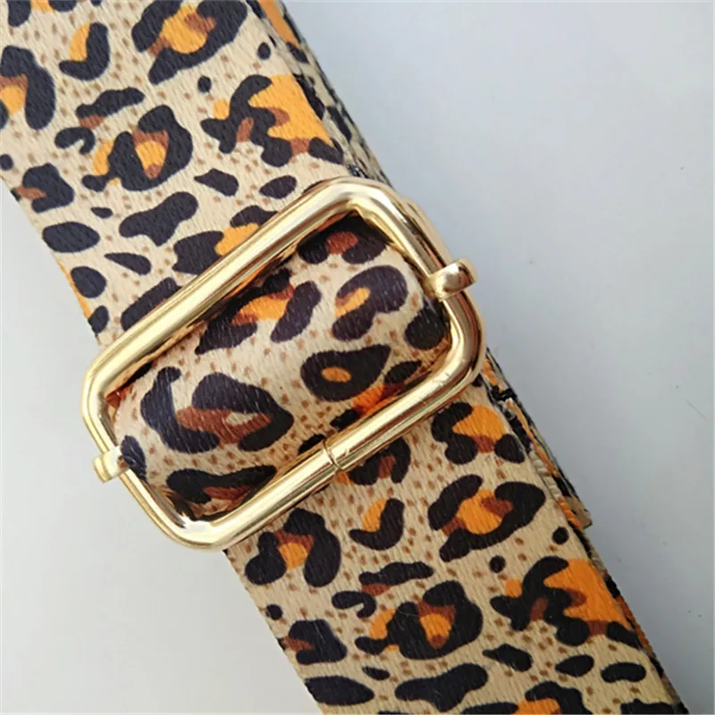 Adjustable Nylon Belts For Women Bag Leopard Bag Strap Handbag Belt Wide Shoulder Bag Strap Replacement Strap Accessory Bag Part