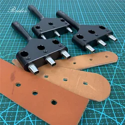 RCIDOS Fandeer Leatehr Belt Punching Tools,Fan Deer Girdle Hole Puncher,3 Hole Center Distance 25mm,1pcs price