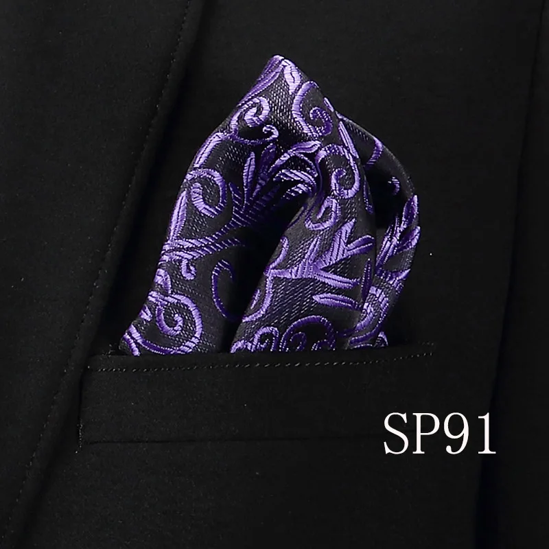 Silk Men\'s Hankerchief Scarves Vintage Hankies Men\'s Pocket Square Handkerchiefs Striped Solid Handkerchief 22*22 cm