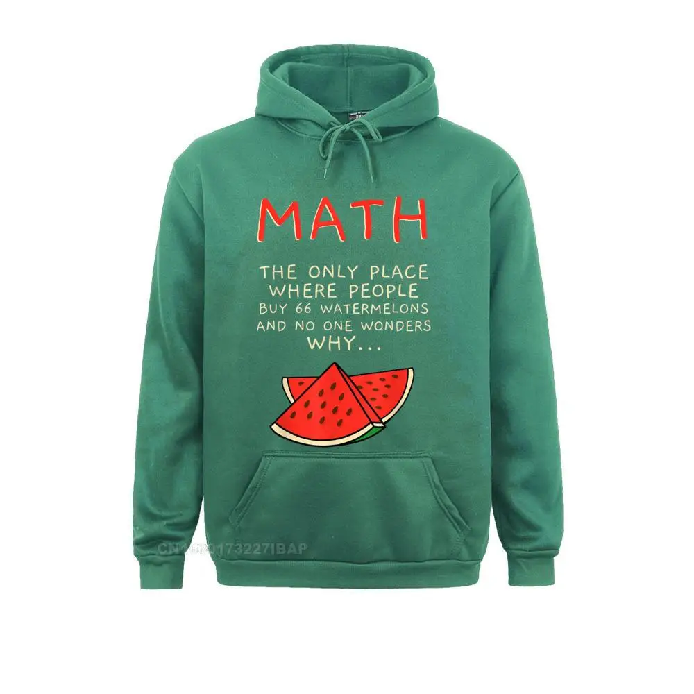 Math And Watermelons Mathematics Calculation Numbers Hoodie Sweatshirts Hoodies Long Sleeve Slim Fit Cosie Hoods Design Women