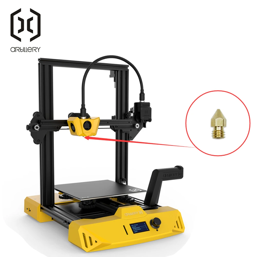 

Набор насадок для 3D-принтера Artillery Hornet MK8, 5 шт., совместимый с нитью 1,75 мм для повышенной производительности печати
