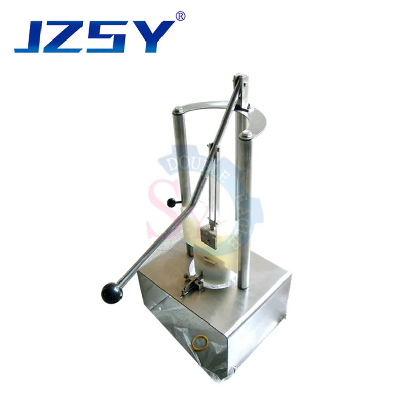 Hand press pineapple barrel peeling coring machine pineapple peeler corer stainless steel manual pineapple cutting machine