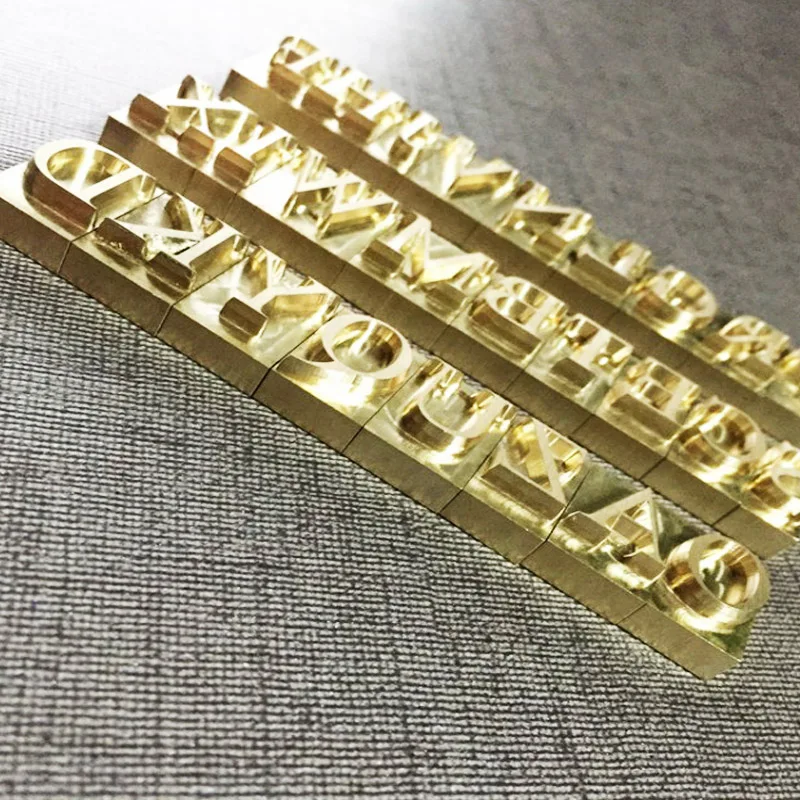 Threaded T Type slot Movable Type Printing Brass Mold Number,Alphabet,Symbol Character for Hot stamping Paper leather craft DIY