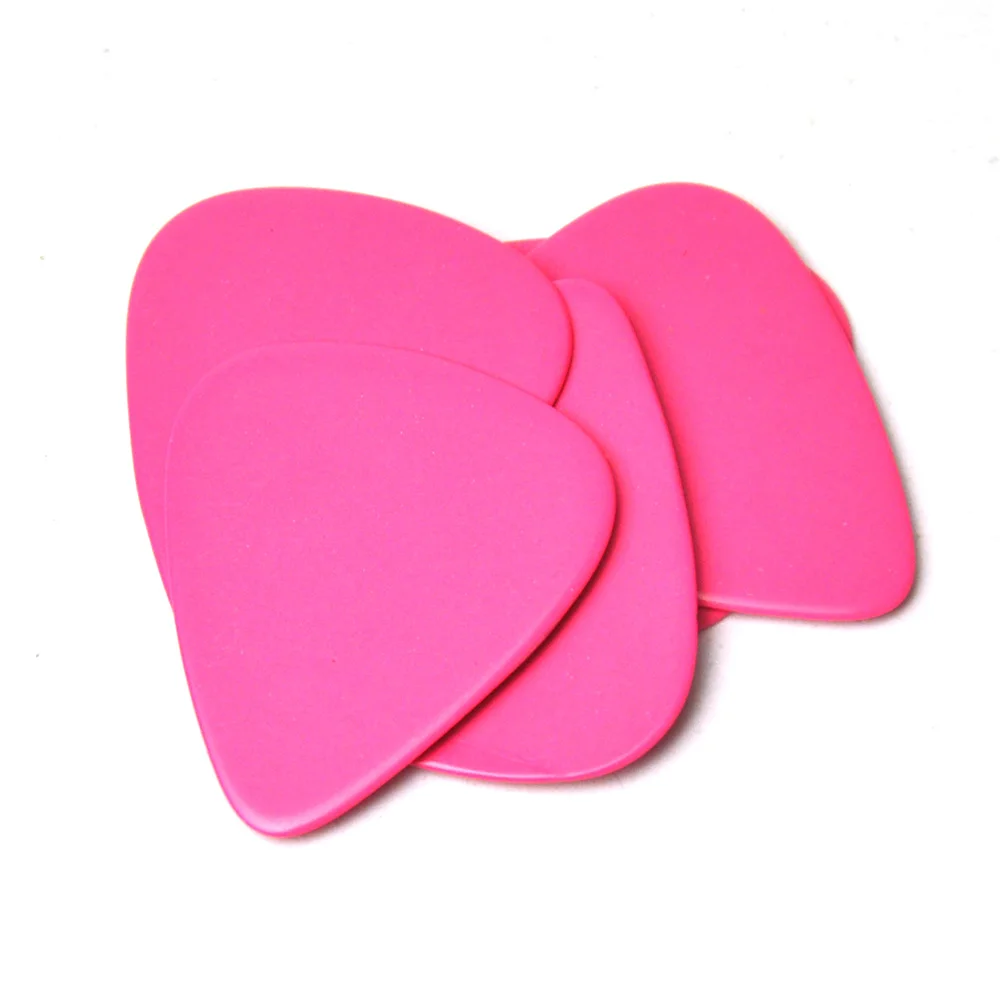 100pcs/lot Solid Pink 0.71mm Medium Celluloid Guitar Picks Plectrums for Acoustic Electric Guitar Bass