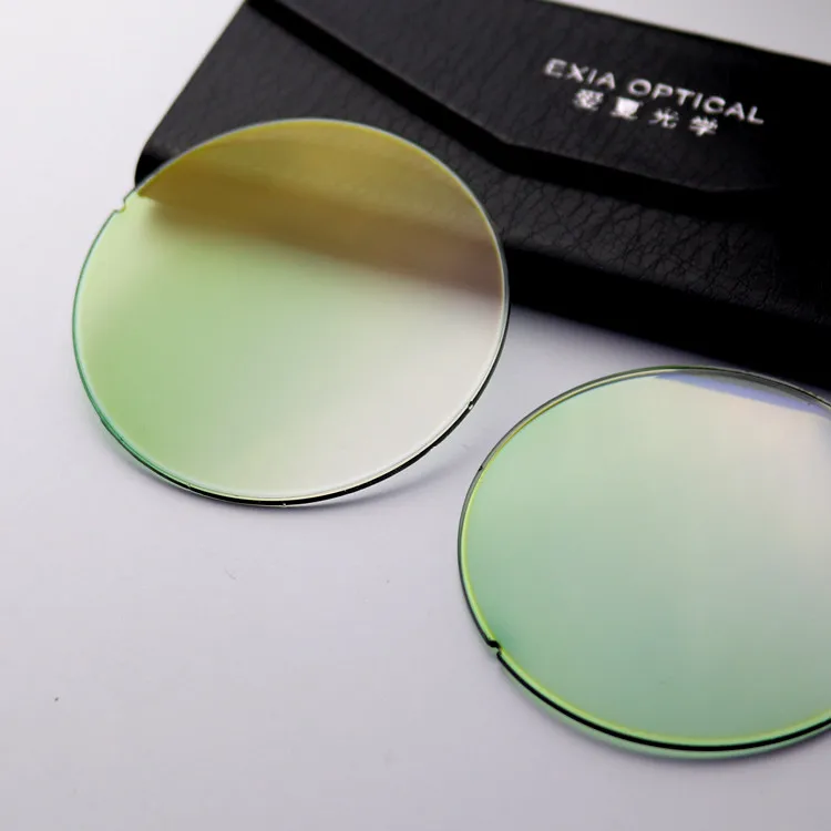 

EXIA A38 Flat Light Color Sunglasses Lenses Vintage Eyewear Lens Base Curve Zero K Gold Mirror SHMC