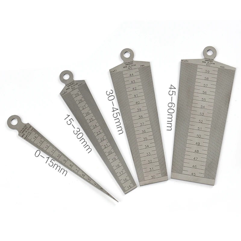 1-15mm 15-30mm 30-45mm 45-60mm TAPER GAUGE Toper Weld Gage  gap gauge  feeler gauge tools Taper Welding Gauge