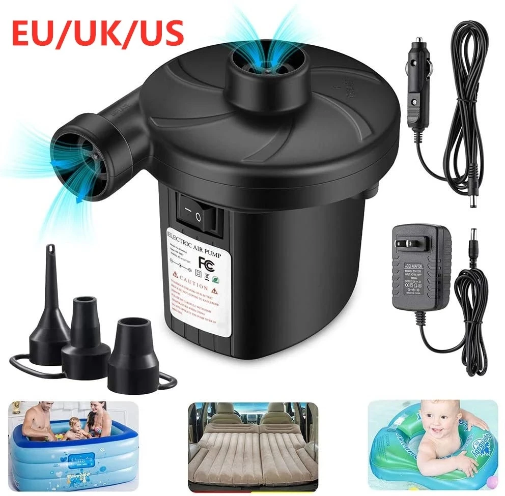 

Inflatable Air Pump Electric Mattress Camping Pump Car Air Compressor Pump Portable Quick Filling Air Pump For Car Home Swimming