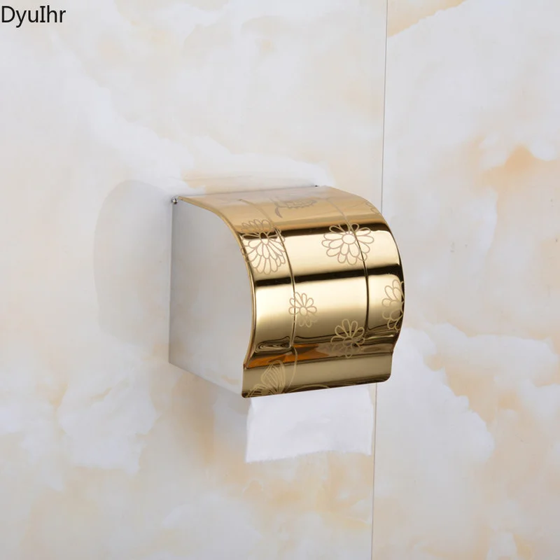 Bathroom accessories stainless steel wall-mounted toilet roll holder bathroom tissue holder waterproof and moisture-proof DyuIhr