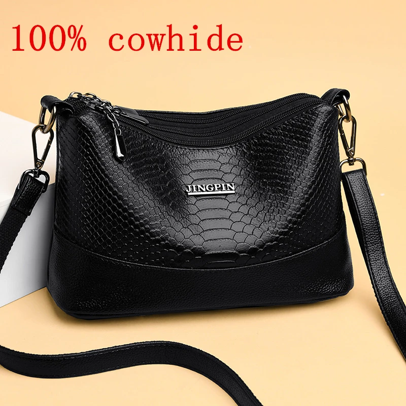 

Small Shoulder Bag for Women Tote Ladies Vintage Genuine Leather Crossbody Bag 100% cowhide Women Casual Tote Bag Female Handbag