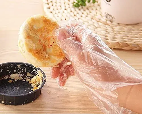 100PCS/Set Disposable Gloves Food Plastic Gloves Plastic Waterproof Seal Garden Gloves for Kitchen Restaurant Outdoor Picnic