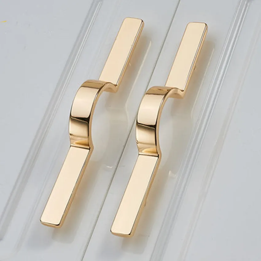 96MM 128MM MODERN FASHION GOLD WINE CABINET  KITCHEN CABINET DISTRESS DRAWER HANDLE  PULL KNOB 5