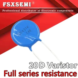 Varistor de 20mm, 5 pièces, 20D511K 20D560K 20D561K 20D621K 20D680K 20D681K 20D751K 20D820K 20D821K 20D911K