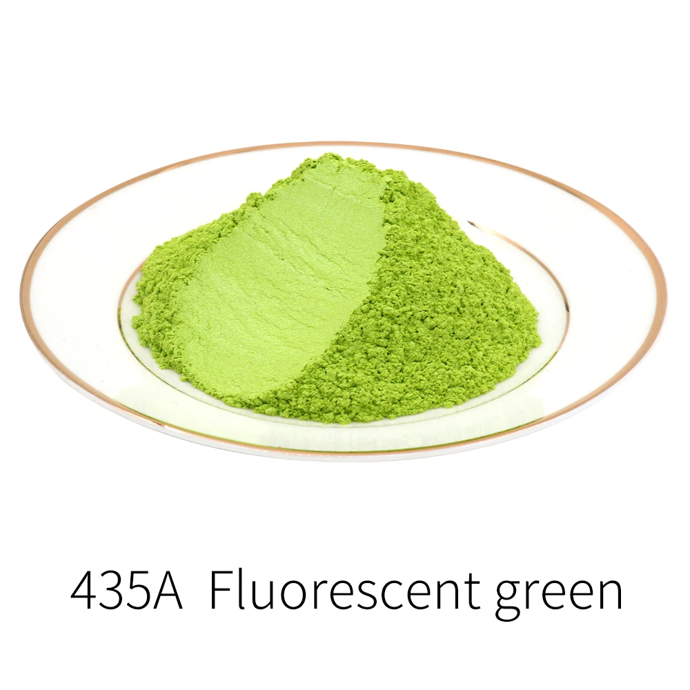 50g Fluorescent Green Mica Powder Acrylic Paint Pearl Powder Pigment  Automotive Paint Soap Eye Shadow Nail Glitter Art Craft