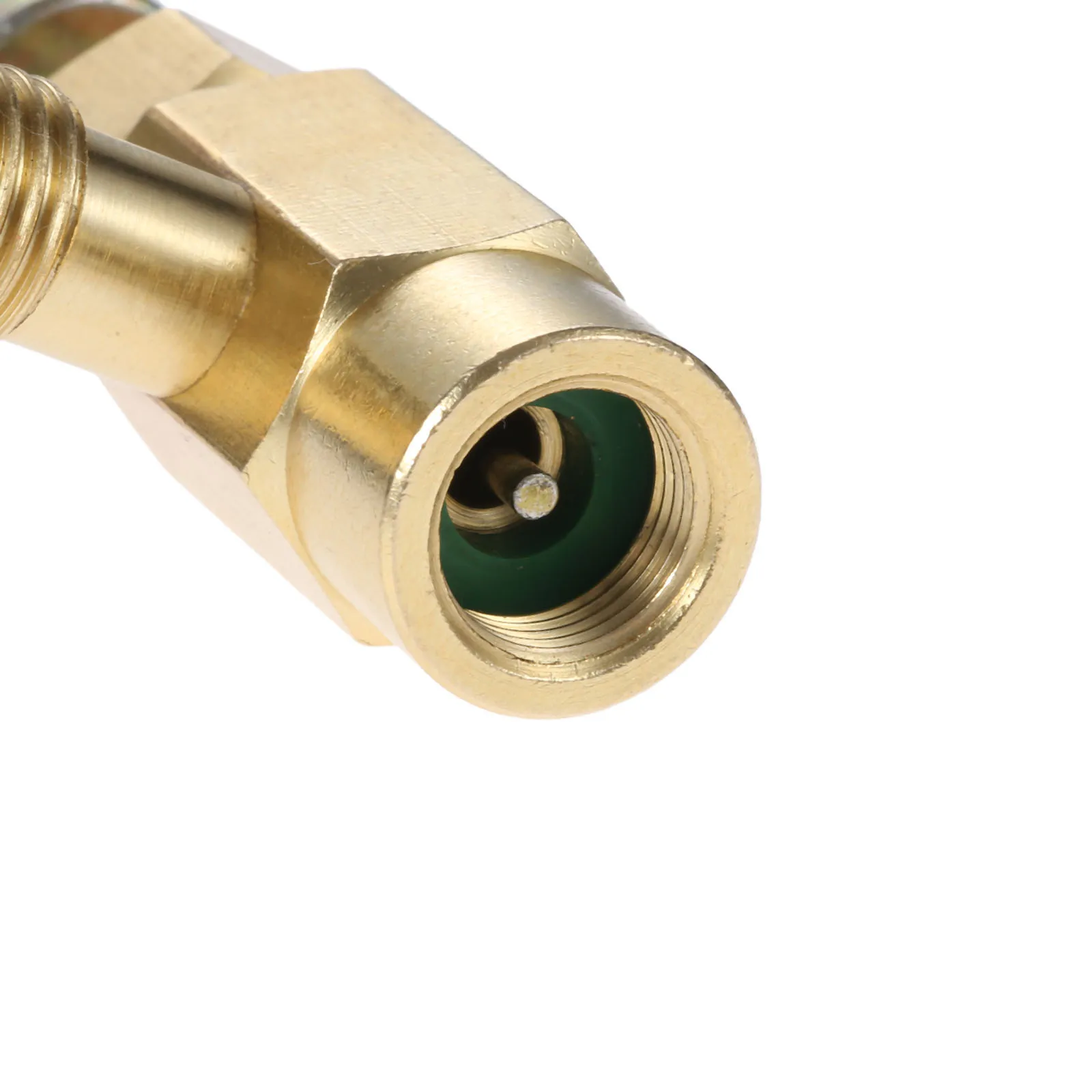 1Pc Brass R12 R22 R134a Can Taper Dispenser For Self-Sealing AC Refrigerant Bottle Opener Valve Thread 7/16\