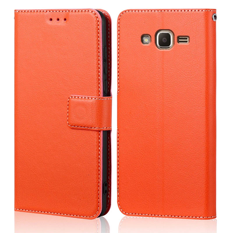 Silicone Leather Case For Coque Samsung Galaxy J1 2016 Flip Case For Samsung Galaxy j1 6 sm j120f j120 Case Phone Wallet Coque