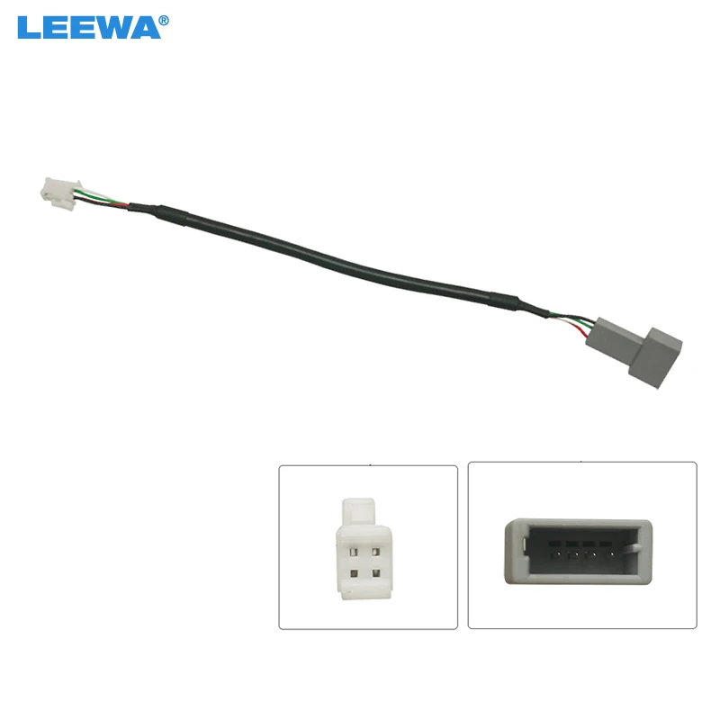 

LEEWA Car Audio Input Media Data Wire Original Plug 4P Car USB Adapter For KIA KX5 Sorento Hyundai Sonata USB Cable Adapter