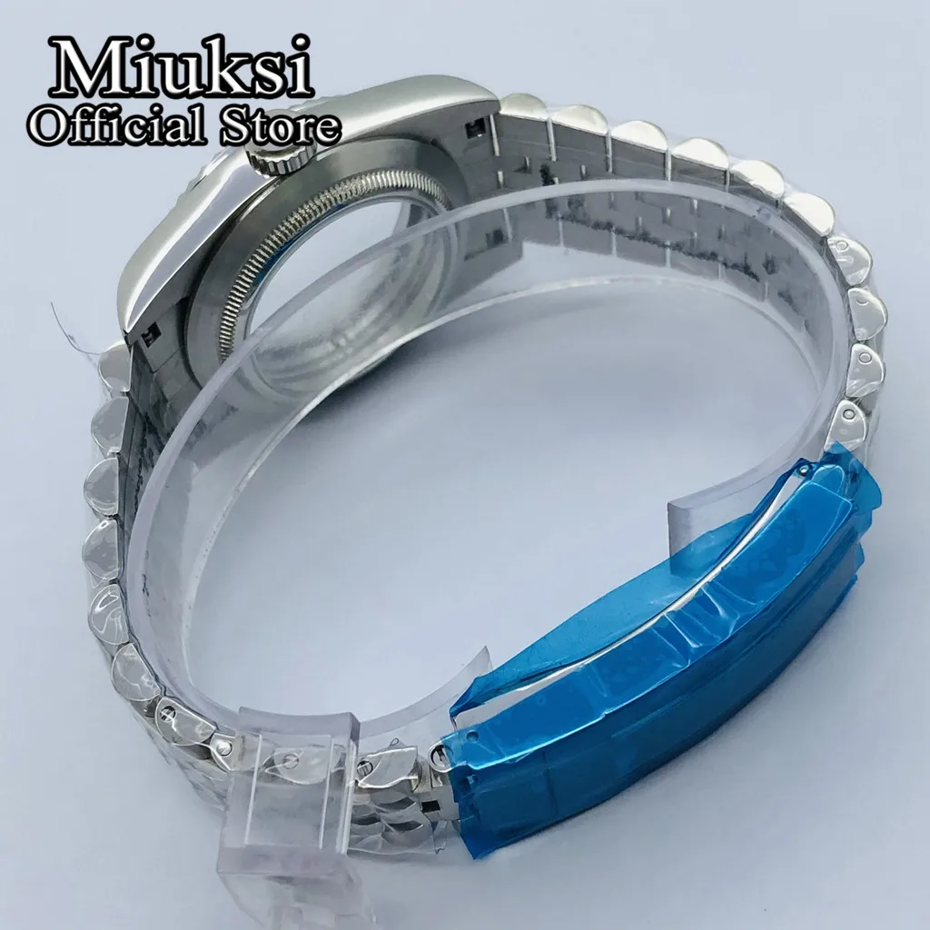 Imagem -06 - Miuksi 36 mm 40 mm Vidro de Safira Assista Case Fit Nh35 Nh36 Nh34 Eta2824 2836 Mingzhu Dg2813 3804 Miyota8205 8215 Pt5000 Movimento