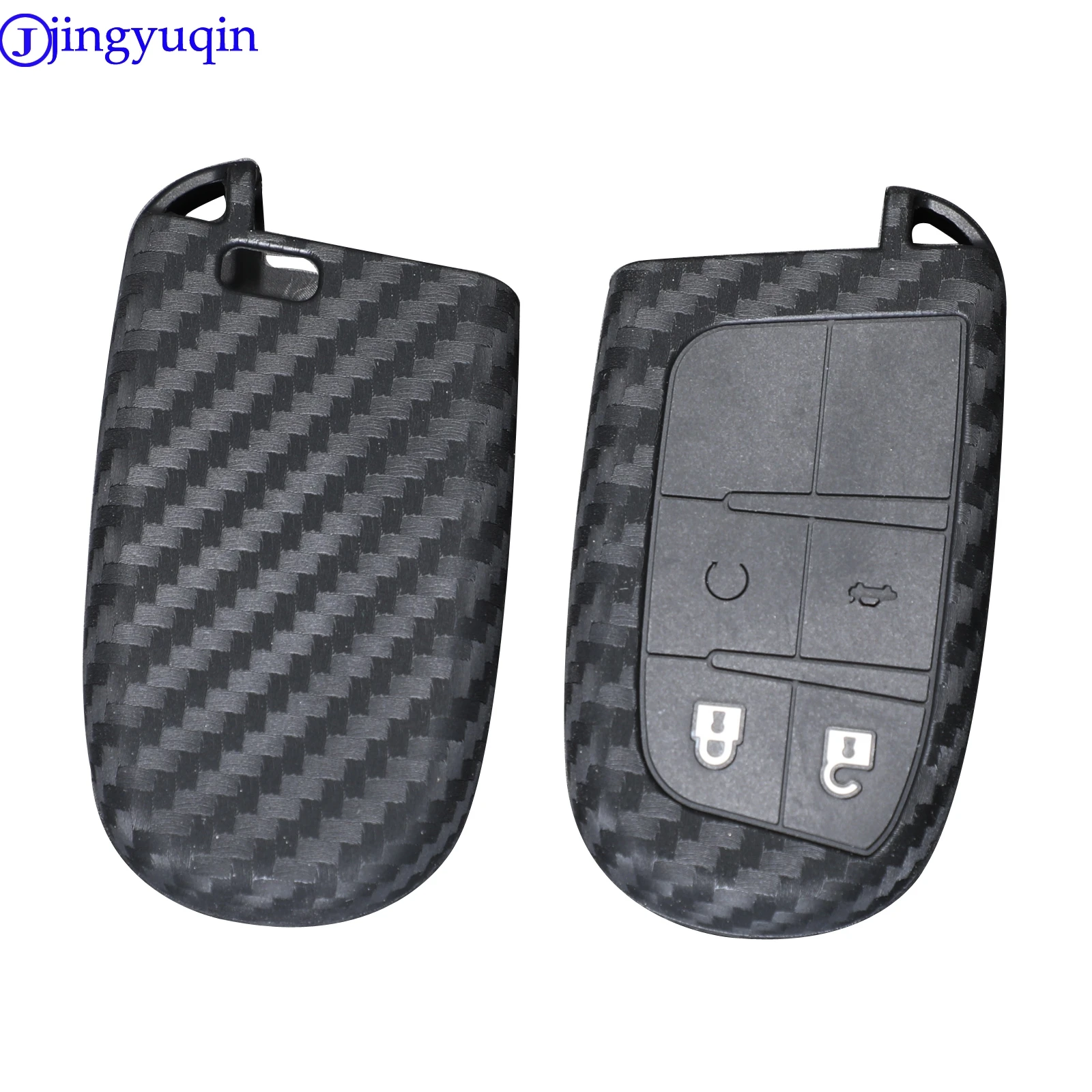 Jingyuqin Auto Schlüssel Fall Abdeckung Fibler Silikon Für Dodge Journey Ladegerät für Jeep Renegade Grand Cherokee für Chrysler 200 300