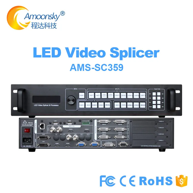 led video splicer SC359 6k full color mulit-window video wall processor for outdoor advertising led screen display