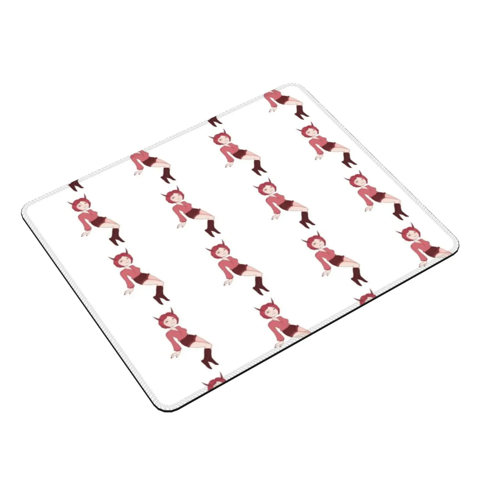 Devil Anime Girl Mouse Pad DIY Print Anime Waifu Cute Devil Evil Red Lucy Hell Graphic Girl Smug Anime