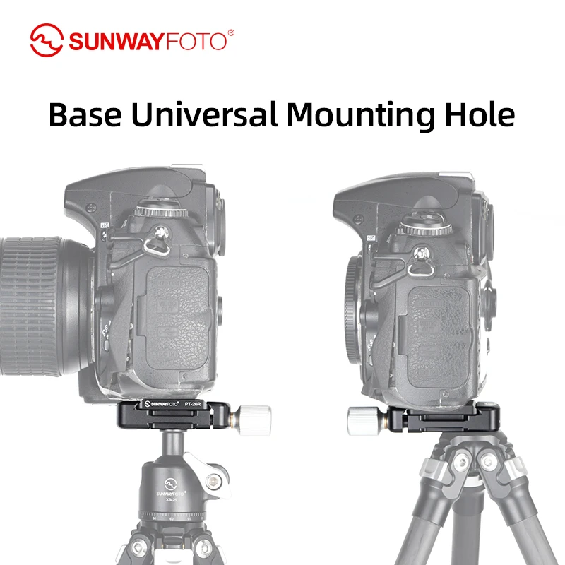 SUNWAYFOTO DDC-26 LT  Tripod Head Quick Release Clamp  For DSLR   26mm Screw Knob Clamp Adapter Arca Swiss Compatible