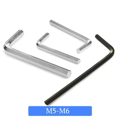 Metric Hexagon Wrench 1PC L Shape Stiffening Hex Key Tool Flat Point End M5 M6 Wrench Wholesale