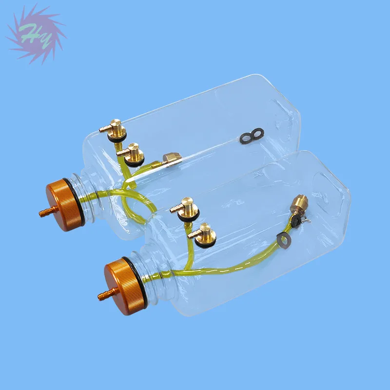 

1 Pc RC Fuel Tank Transparent Plastic 500ML 730ML CNC Processing Champaign Gold Cap For RC Airplane Model