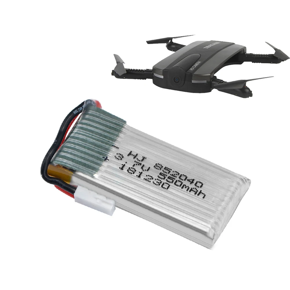 Batterie Lipo avec chargeur USB pour importateur quadricoptère RC, 3.7V, 550mAh, JXD 523, 523W, H43WH, 852040, 4 pièces