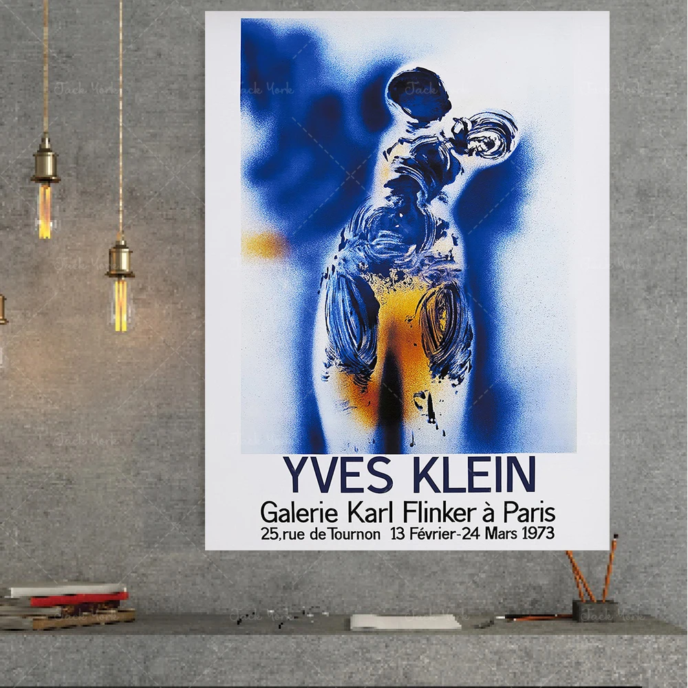 Yves Klein 1973 Exhibition Poster | Vintage Art Exhibition Poster