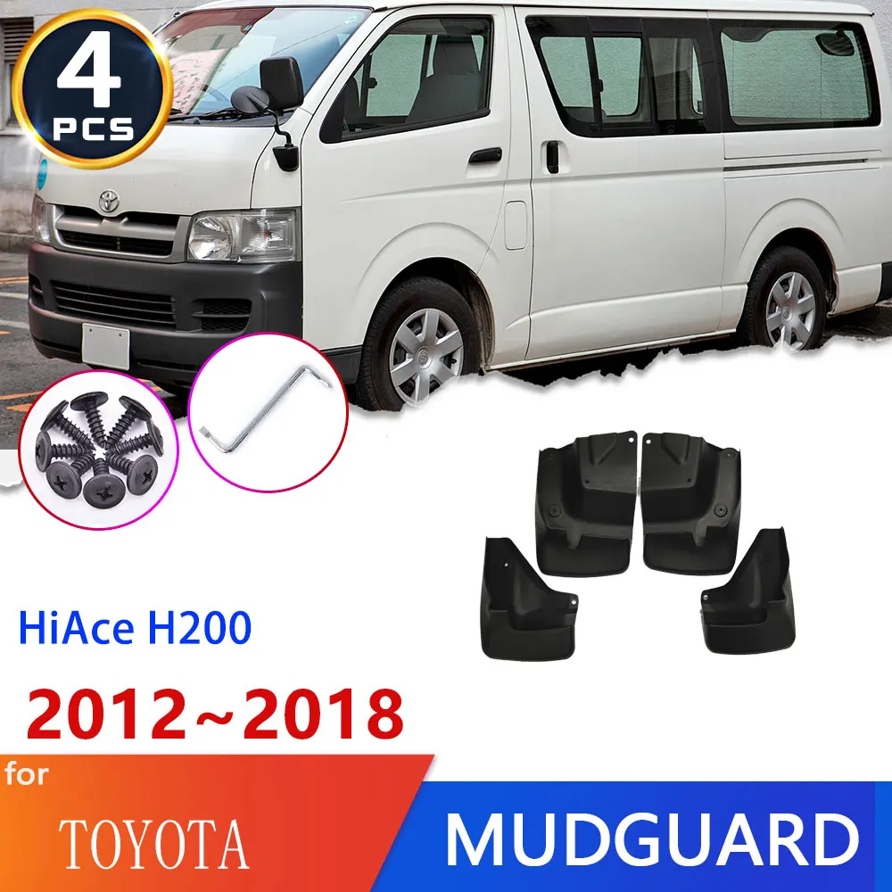 

For Toyota HiAce H200 2012~2018 High Fender Mud Flaps Mudflaps Mudguards Mudflap Splash Mudguard Guards Accessories 2013 2014