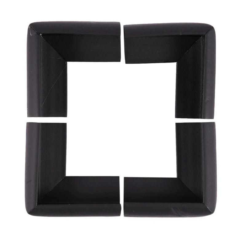 Cubierta de borde de mesa de seguridad para niños y bebés, Protector de esquina, cojín negro y 1x2M, tira de protección para mesa, 4 Uds.