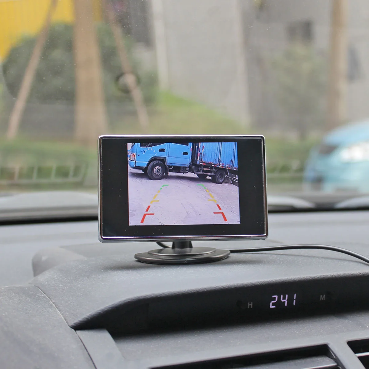 DIYSECUR 3.5inch Color TFT LCD Car Rear View Car Monitor Parking Rearview Monitor with 2CH Video Input