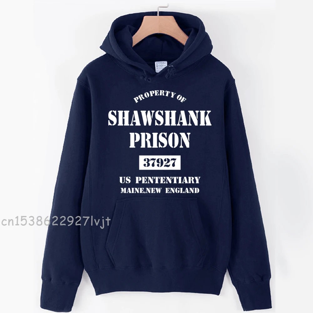 The Shawshank Redemption PRISON 37927 US PENTENTIARY MAINE NEW ENGLAND Man Boys Hoodie Couple Autumn Winter Fleece