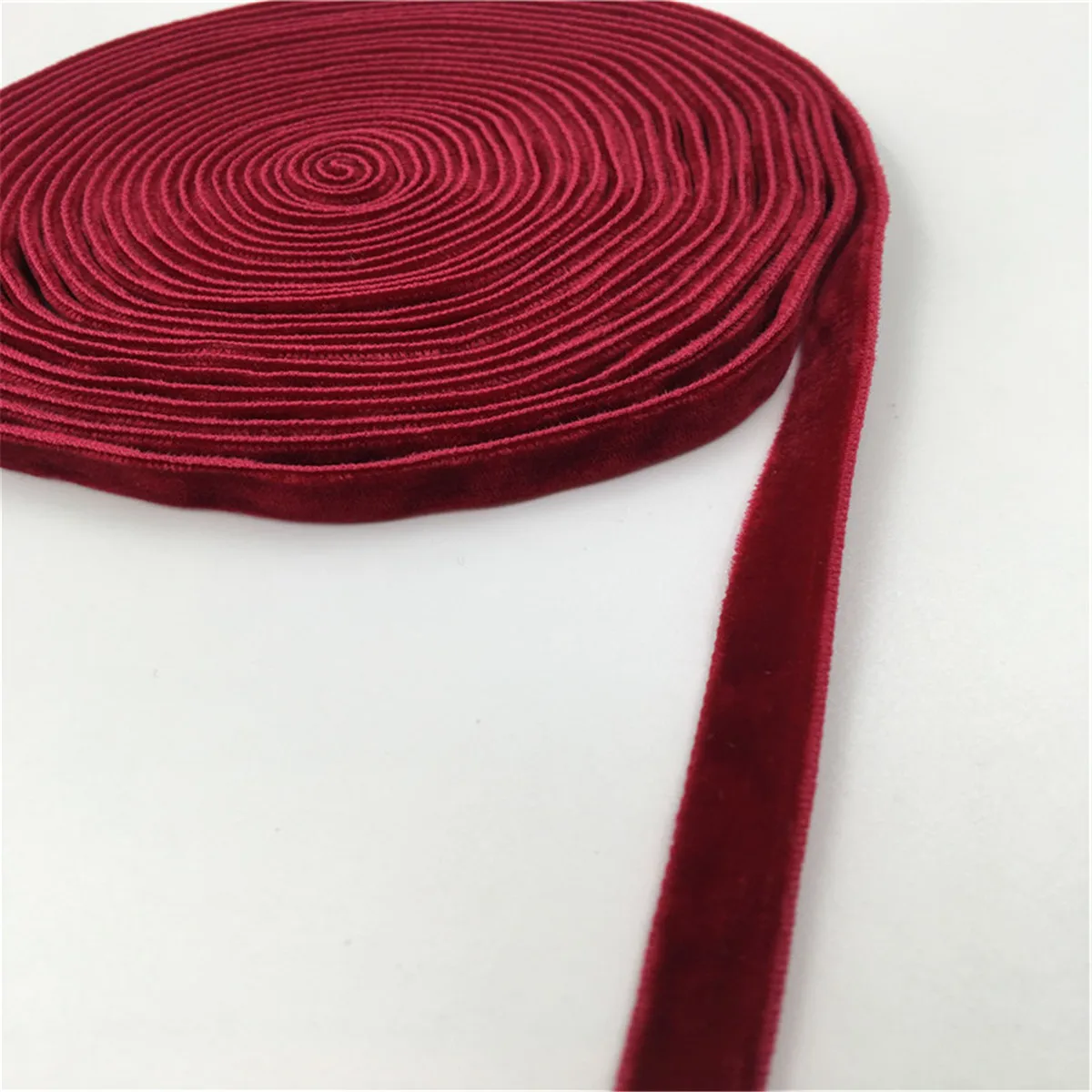 6/9/15/25mm Double Face Nylon Wine Velvet Ribbon Wedding Party Decoration Handmade Gift Wrapping  t DIY Christmas 1/3/5Yards