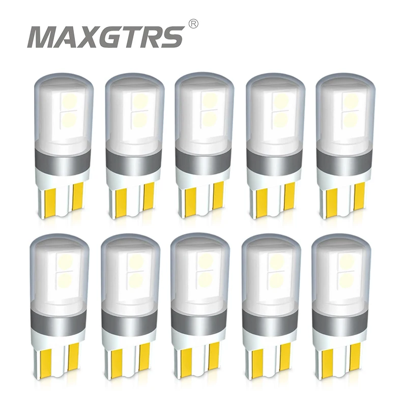 10x T10 LED W5W Canbus Car Side Interior lights 12V 24V Super Bright Bulb 3030 Chips Auto White 6000K Parking Marker Dome Lamps