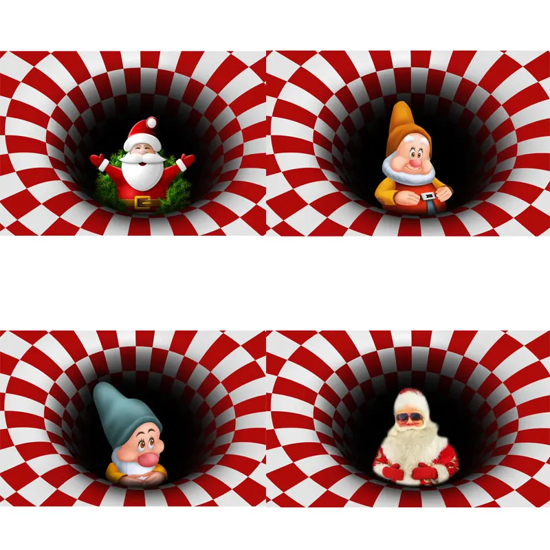 Merry Christmas Series Gift Area Rugs Entrance Doormat Kids Bedroom Play Carpets Snowman Santa Claus 3D printing Living Room Mat