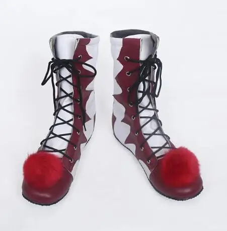 Botas de payaso de Anime, zapatos de Cosplay de Penny Wise, cuero PU