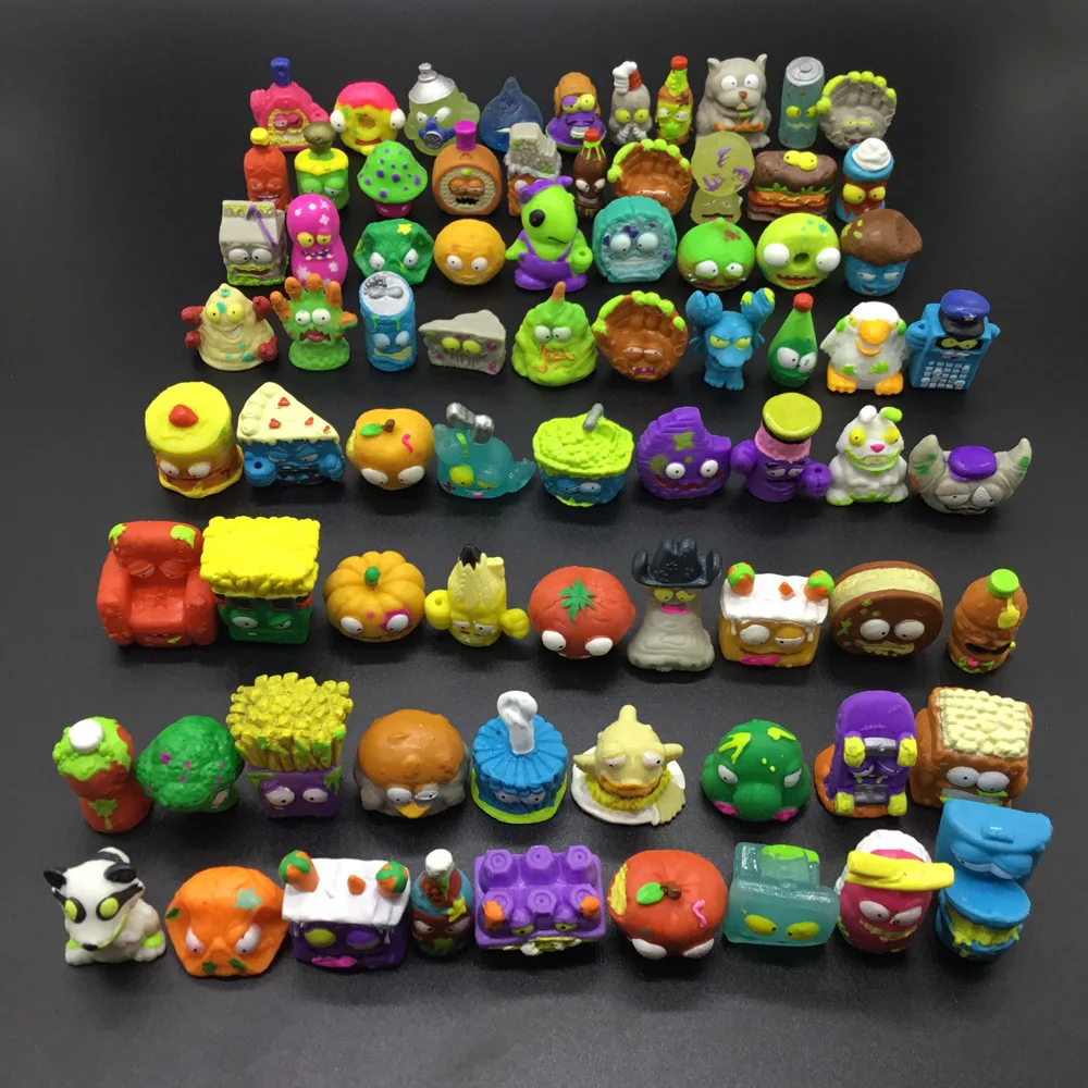 25~50pcs/set Zomlings Trash Dolls Action Figures 3cm Grossery Gang Garbage Collection Model Toys Christmas Gift