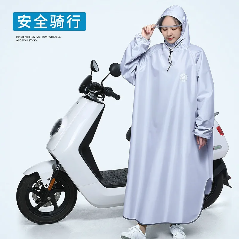 

Transparent Bicycle Rain Poncho Women Impermeable Waterproof Rain Jacket Clear Motorcycle Capa Chuva Moto Rain Suit KK60YY