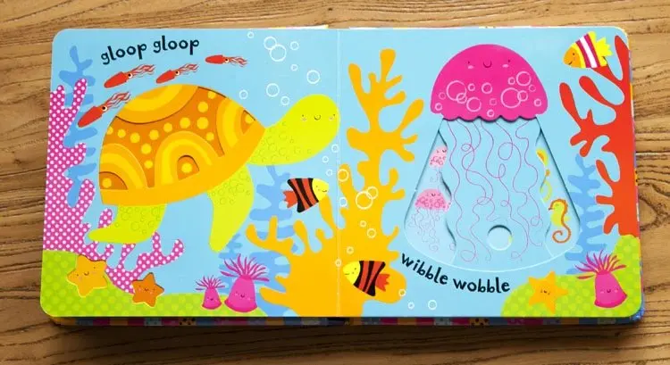 Britain English 3D  Baby's very first slide and see under the sea flip hole picture board book kids early education