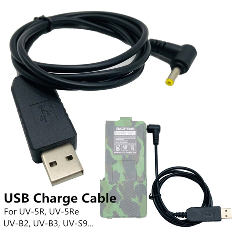 BL-5 3800mAh Baofeng UV-5R 7.4V Li-on Battery UV 5R USB Charge Cable for Walkie Talkie UV5R UV-5RE Plus BF-F8+ UV-5RA uv5r