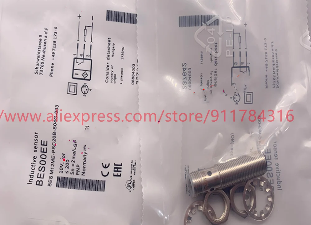 

3pcs New High Quality Metal proximity switch BES M12ME-POC40B-S04G-003 BES M12ME-PSC20B-S04G-003